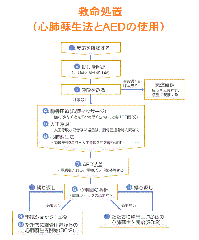 救命処置_フローチャート